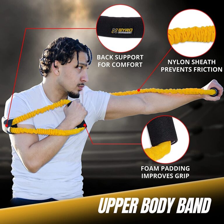 GYRO FITNESS | Shadow Boxer Pro | Boxing Resistance Bands Set for Shadow Boxing, Comes with Ankle Cuffs | Ideal Addition to Your Home Boxing Equipment