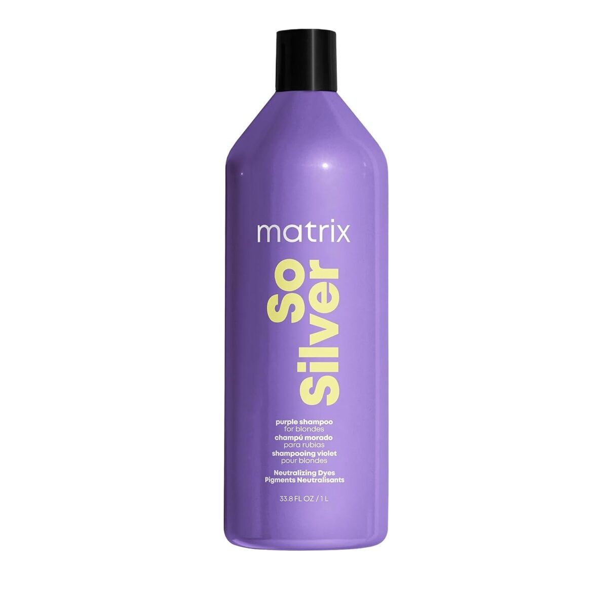 Matrix so Silver Purple Shampoo | Neutralizes Yellow Tones | Color Depositing & Toning | for Color Treated, Blonde, Grey, and Platinum Hair | Toning Shampoo | Packaging May Vary | Vegan