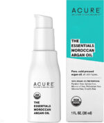 Acure the Essentials Moroccan Argan Oil | 100% Vegan | Versatile - for Any Skin & Hair Care Regimen | Pure, Cold Pressed & Rich in Vitamin E - Hydrates & Restores | 1 Fl Oz