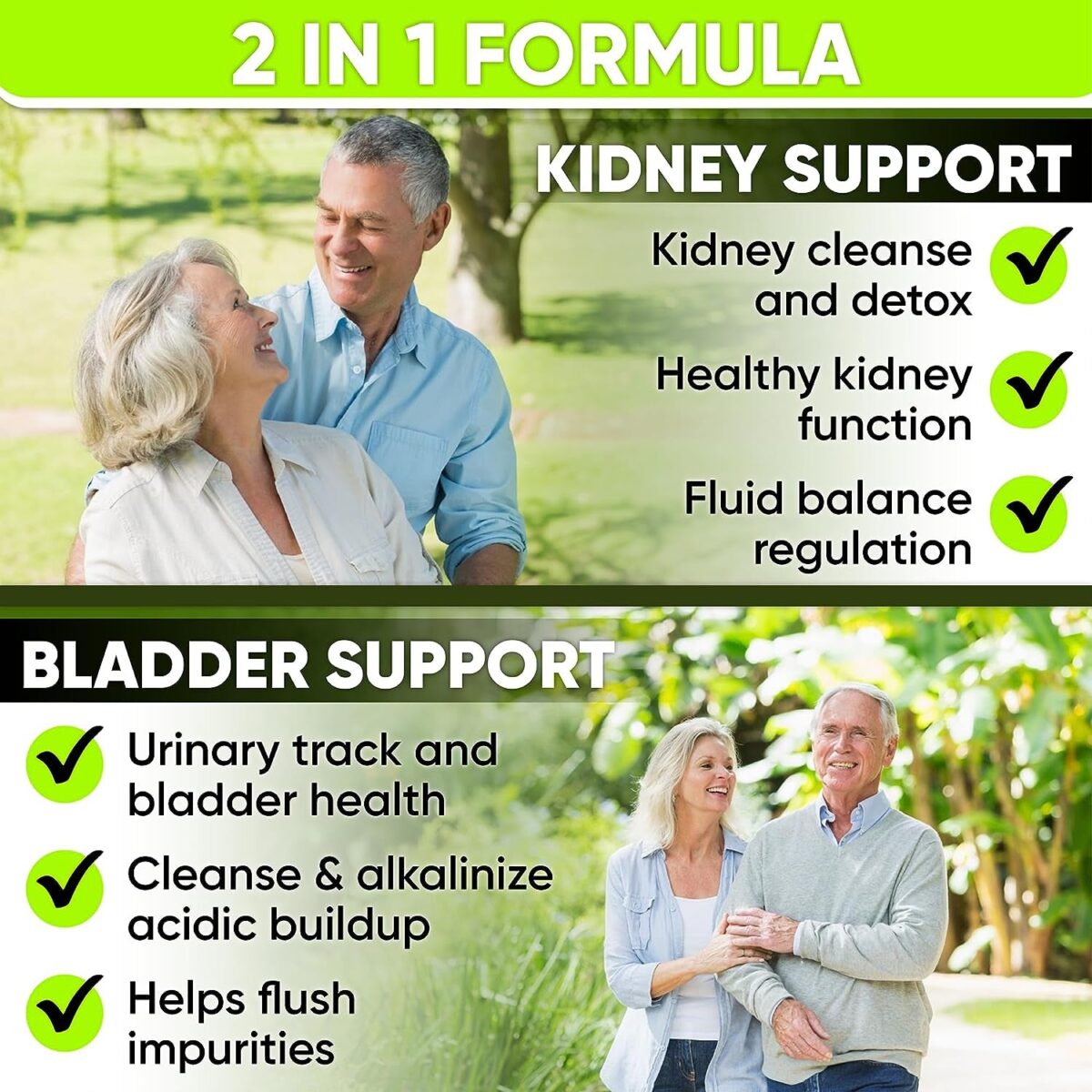 Kidney Cleanse Detox & Repair and Bladder Support Supplements- Kidney Support Formula for Kidney Restore with Chanca Piedra,Cranberry, Juniper Berries for Kidney Detox and Bladder Health.60 Day Supply