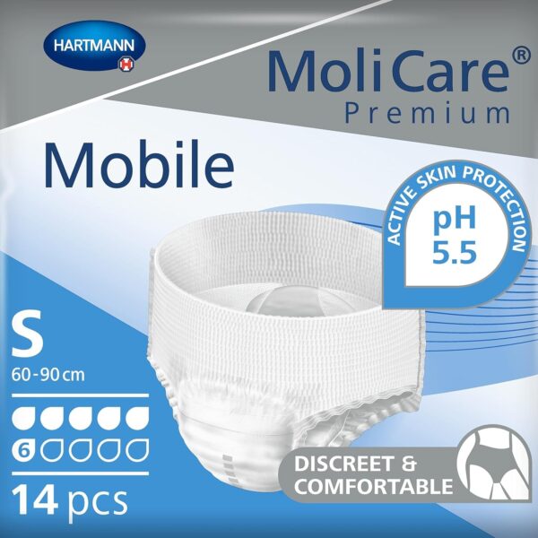 Molicare Premium Mobile Underwear, Small, Pack of 14