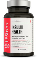 LES Labs Insulin Health – Metabolic Health, Glucose Support, Lipid & Carbohydrate Metabolism – Berberine, Chromium, Olive Leaf, Alpha Lipoic Acid & Vanadium – Non-Gmo Supplement – 60 Capsules