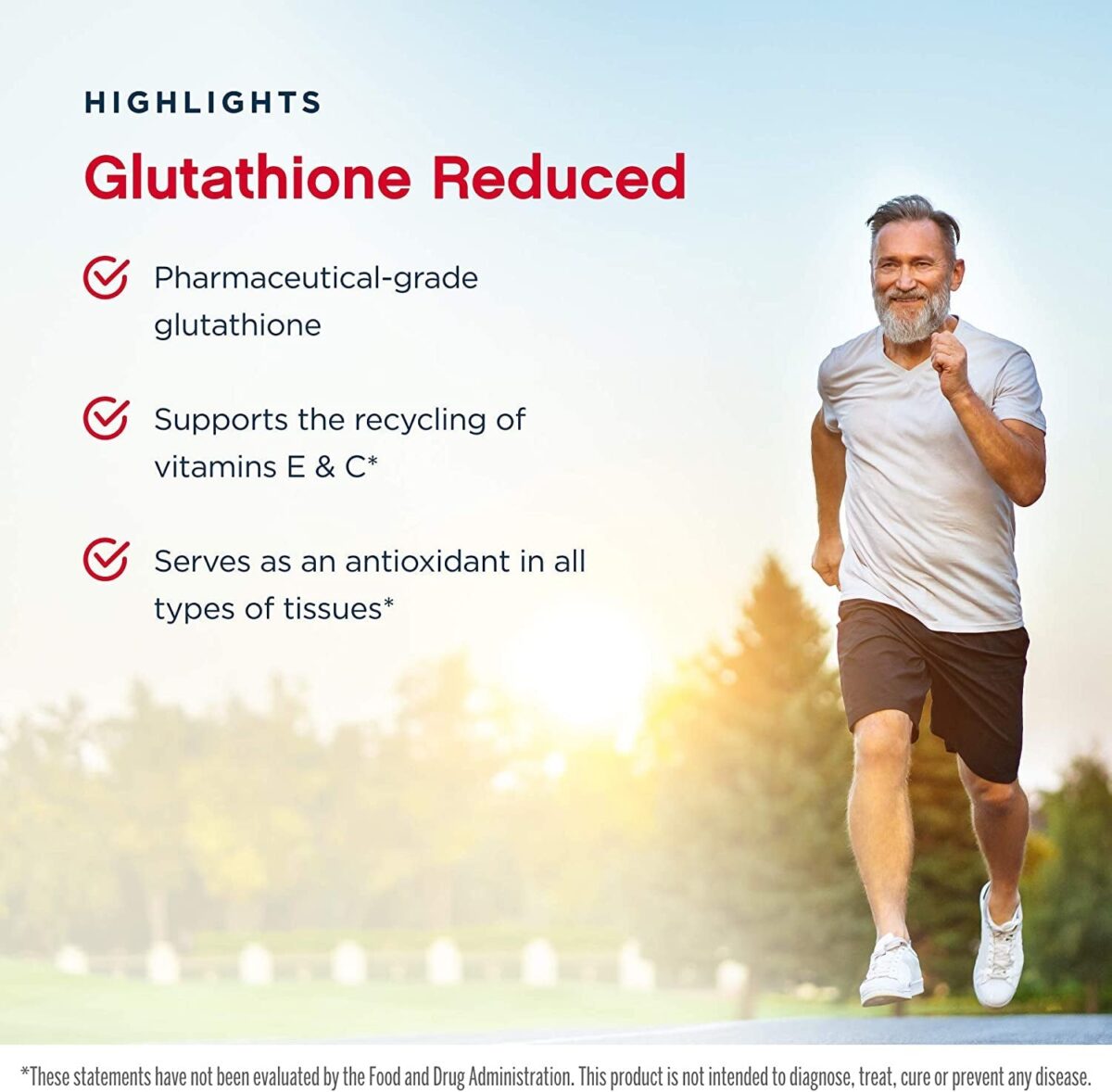 Jarrow Formulas Glutathione Reduced 500 Mg - 60 Veggie Caps - Pharmaceutical Grade Glutathione - Intracellular Antioxidant - Bolsters Regeneration of Vitamin C & E Levels in Body - 60 Servings