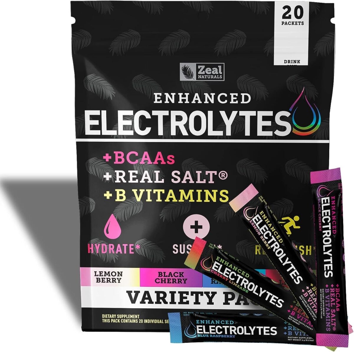 "Ultimate Electrolyte Powerhouse: 90 Servings of Refreshing Lemon Berry Flavor! Boosted with Real Salt, BCAAs, B-Vitamins, and Essential Minerals for Optimal Hydration - Sugar Free and Keto-Friendly!"