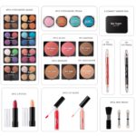 "Hot Sugar Makeup Kit: The Ultimate Cosmetic Gift Set for Women and Teen Girls - Complete with a Stunning Rainbow Train Case, Vibrant Eyeshadow Palette, Blush, Lipstick, and More!"