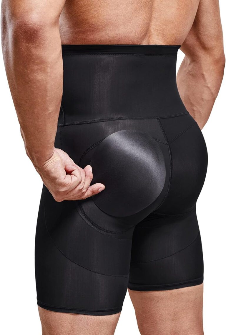 "IFKODEI Men's Tummy Control Shorts: High Waist Slimming Body Shaper for a Confident Look!"