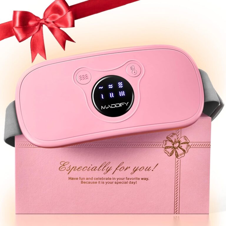 "Cozy Christmas Surprise: Cordless Menstrual Heating Pad for Women & Girls - Perfect Stocking Stuffer for Fast Cramp and Back Pain Relief!"