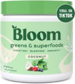 Bloom Nutrition Green Superfood | Super Greens Powder Juice & Smoothie Mix | Complete Whole Foods (Organic Spirulina, Chlorella, Wheat Grass), Probiotics, Digestive Enzymes, & Antioxidants (Mango)