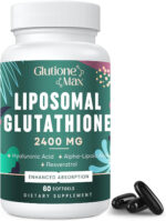 2400MG Liposomal Glutathione | Max Absorption | Glutathione Supplement with Hyaluronic Acid, Resveratrol, L - Glutathione Reduced, Non - GMO Antioxidant for Aging Defense, Energy, 60 Softgels