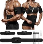 KFC Abs Stimulator - Ab Machine, Abs Workout Equipment, Abdominal Belt Fitness Portable Ab Stimulator, Home Office Fitness Workout Equipment Black