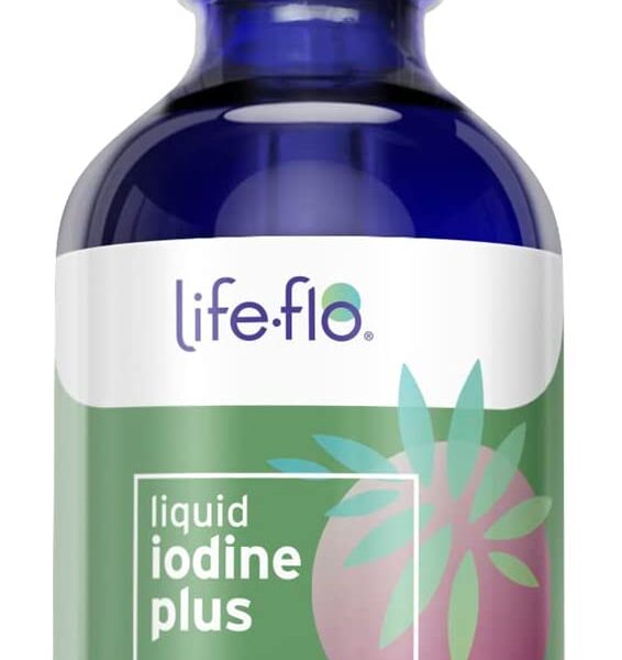 Life-Flo Liquid Iodine plus 150 Mcg, Iodine Supplement for Thyroid Support,* Healthy Energy & Metabolism Formula* with Iodine & Potassium Iodide, Unflavored Liquid Drops, Approx. 450 Servings, 2 Fl Oz