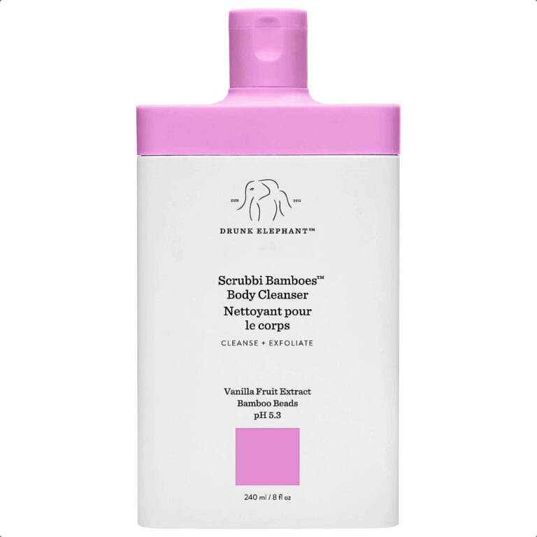 Drunk Elephant Scrubbi Bamboes Body Cleanser - Moisturizing, Exfoliating Bamboo Beads (240 Ml / 8 Fl Oz)