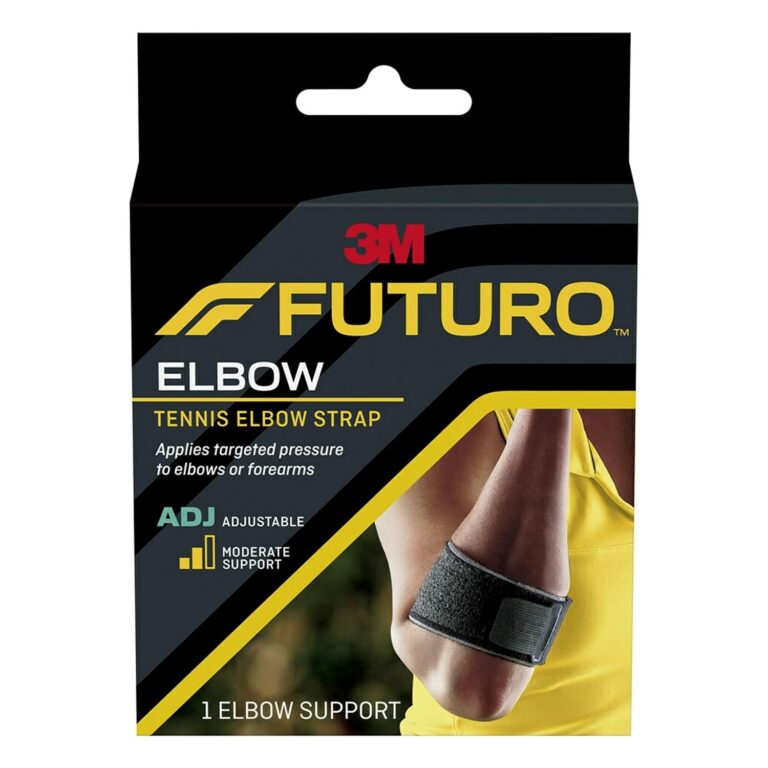 Tennis Elbow Strap, Provides Moderate Support to Weak, Sore and Injured Tendons, Adjustable