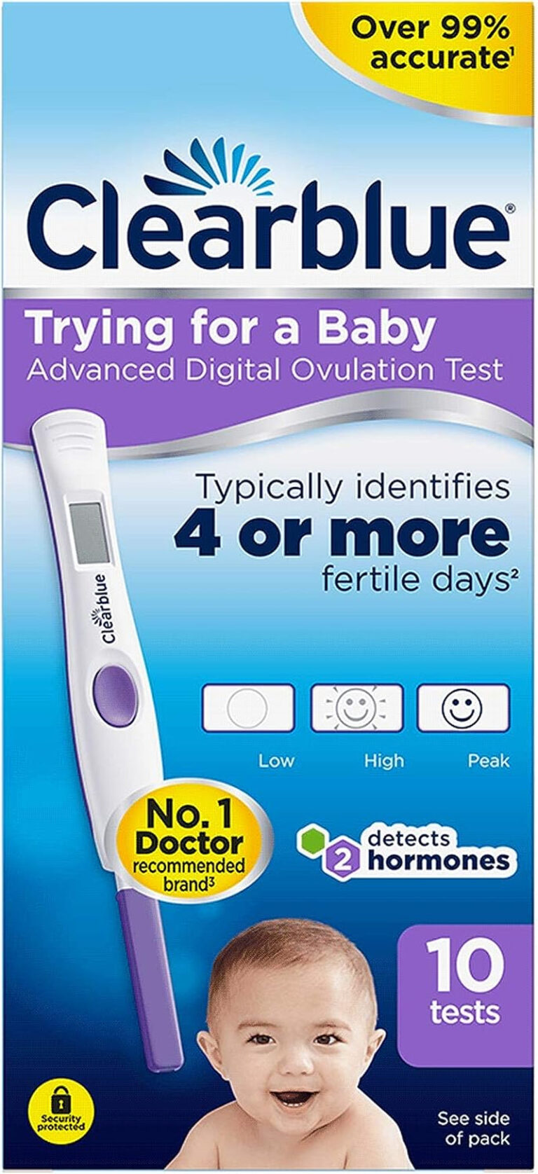 Clearblue Advanced Digital Ovulation Test--Pack of 10 Sticks