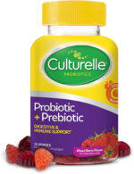 Culturelle Daily Probiotic for Kids + Veggie Fiber Gummies (Ages 3+) - 30 Count - Digestive Health & Immune Support – Berry Flavor with a Vitamin C Boost - Free & Fast Delivery