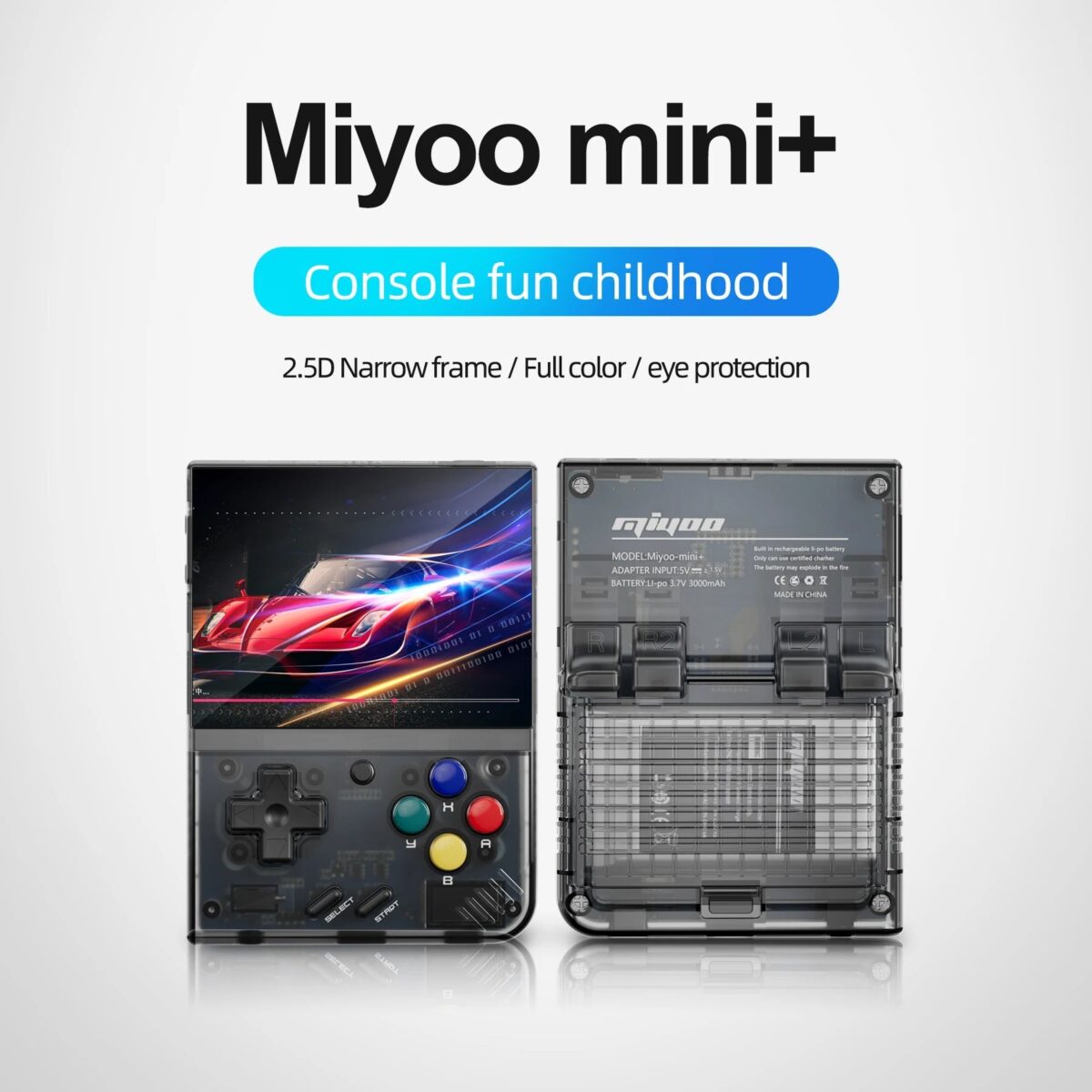 MIYOO Mini+ Portable Retro Handheld Game Console V2 Mini+ IPS Screen Classic Video Game Console Linux System - Best Gift