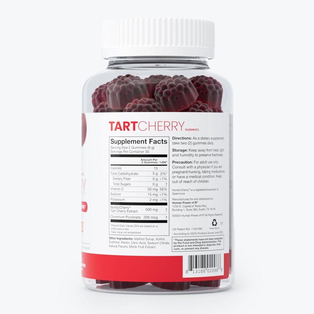 Tart Cherry Gummies - Uric Acid, Immunity, Inflammation & Metabolic Health Support – NSF Certified Sport, Powerful Antioxidant & Non-Gmo - from Maker of Superbeets - 60 Sugar-Free Vegan Gummies