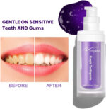 "Ultra-Whitening Purple Toothpaste - Say Goodbye to Stains and Hello to a Radiant Smile!"