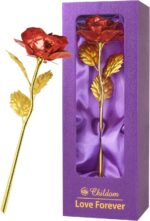 "Rainbow Rose Flower Gift Set: Perfect Mom Birthday & Christmas Present for Women - Ideal Gifts from Daughter, Son, and Grandchildren - Celebrate Mom, Wife, Grandma, and Anniversary with this Special Gift for Her!"