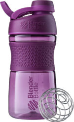 "Ultimate Blenderbottle Sportmixer: Power up with Protein Shakes and Pre Workout! 28-Ounce Plum Shaker Bottle, Unleash the Fitness Beast with 1 Count (Pack of 1)"