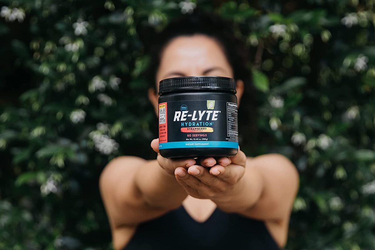 "Revitalize and Refresh with REDMOND Re-Lyte Hydration Electrolyte Mix - Irresistible Strawberry Lemonade Flavor!"