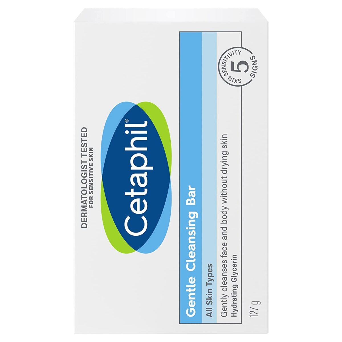 CETAPHIL Gentle Cleansing Bar, 4.5 Oz , Nourishing Cleansing Bar for Dry, Sensitive Skin, Non-Comedogenic, Non-Irritating for Sensitive Skin - Free & Fast Delivery