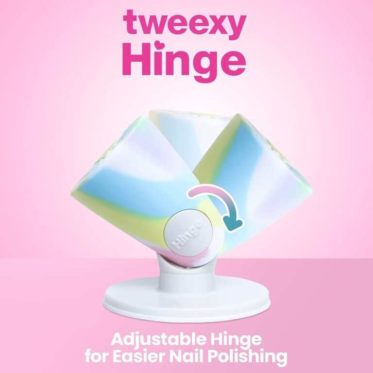 "Introducing the Magical Unicorn Tweexy Hinge: The Ultimate Untippable Nail Polish Holder for Mess-Free Manicures!"