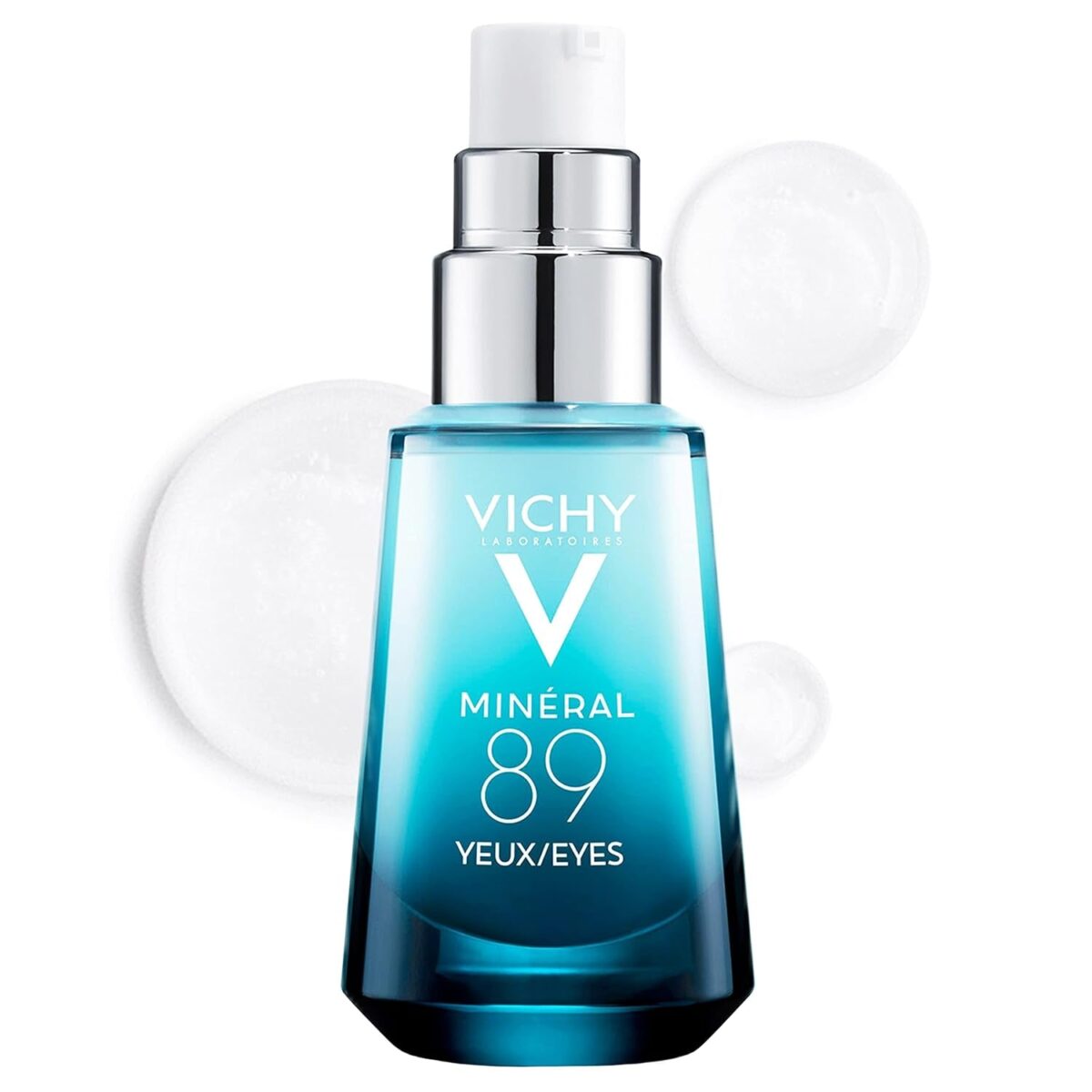 "Vichy Mineral 89 Eyes Serum: Hydrating Under Eye Cream Gel with Caffeine and Hyaluronic Acid for Smooth, Youthful Eyes - Ideal for Sensitive Skin | Fragrance Free | 0.5 Fl. Oz."