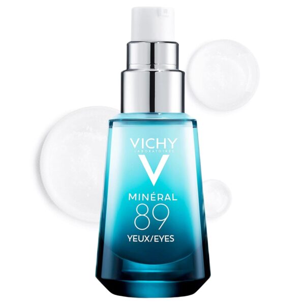 "Vichy Mineral 89 Eyes Serum: Hydrating Under Eye Cream Gel with Caffeine and Hyaluronic Acid for Smooth, Youthful Eyes - Ideal for Sensitive Skin | Fragrance Free | 0.5 Fl. Oz."