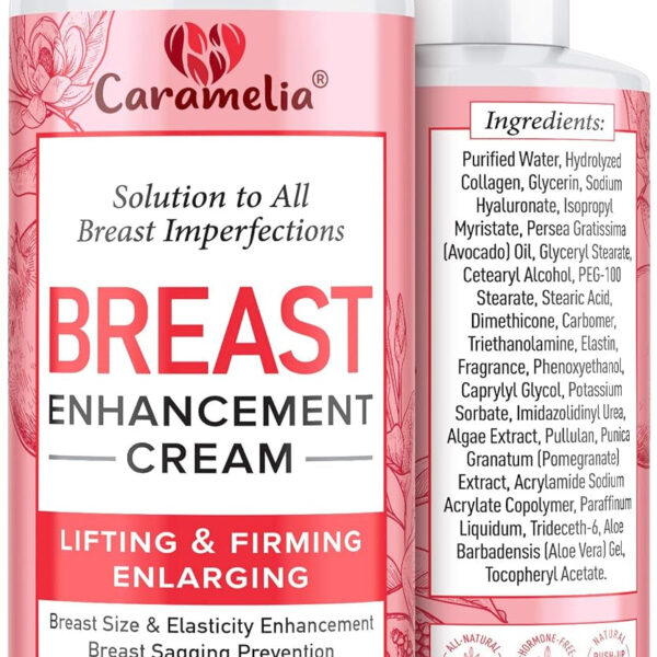 Breast Enhancement Cream for Women- Saggy Breast Lift Cream - Made in USA - Breast Enhancement Cream - Breast Firming and Lifting Cream for Saggy Breast - Breast Growth Cream for Firmer Breast (Red)