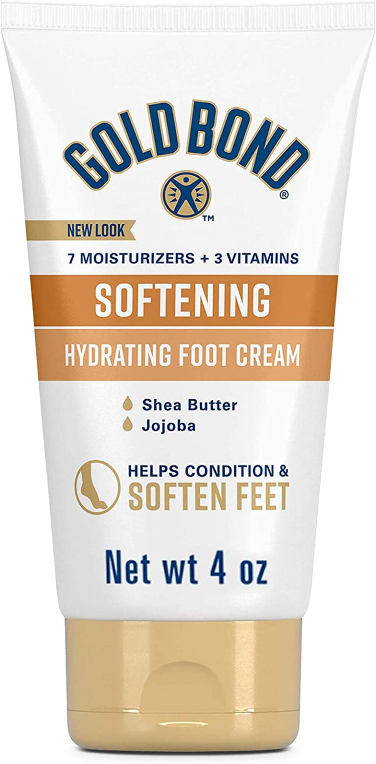 Gold Bond Softening Foot Cream, 4 Oz., with Shea Butter to Soften Rough & Dry Feet