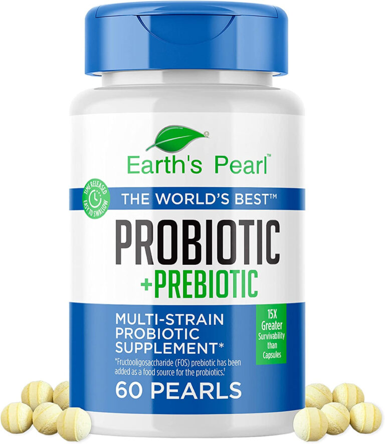 Earth'S Pearl Prebiotics and Probiotics for Women and Men, Gut Health Probiotic and Prebiotic Blend, Kids Probiotic, 60 Day Supply of Probiotics for Digestive Health - Free & Fast Delivery