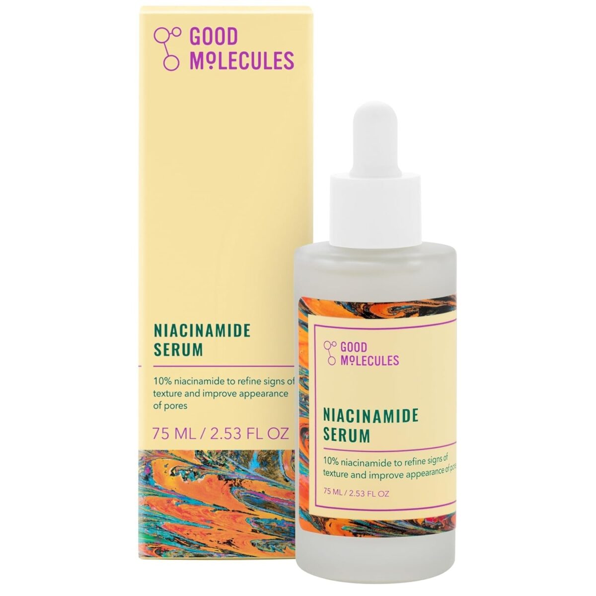 Good Molecules Niacinamide Serum - 10% Niacinamide Balancing B3 Facial Serum for Acne, Tone, Texture - Brightening and Hydrating Skincare for Face