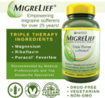 Migrelief Original Triple Therapy with Puracol - Nutritional Support for Migraine Sufferers - 60 Caplets/1 Month Supply