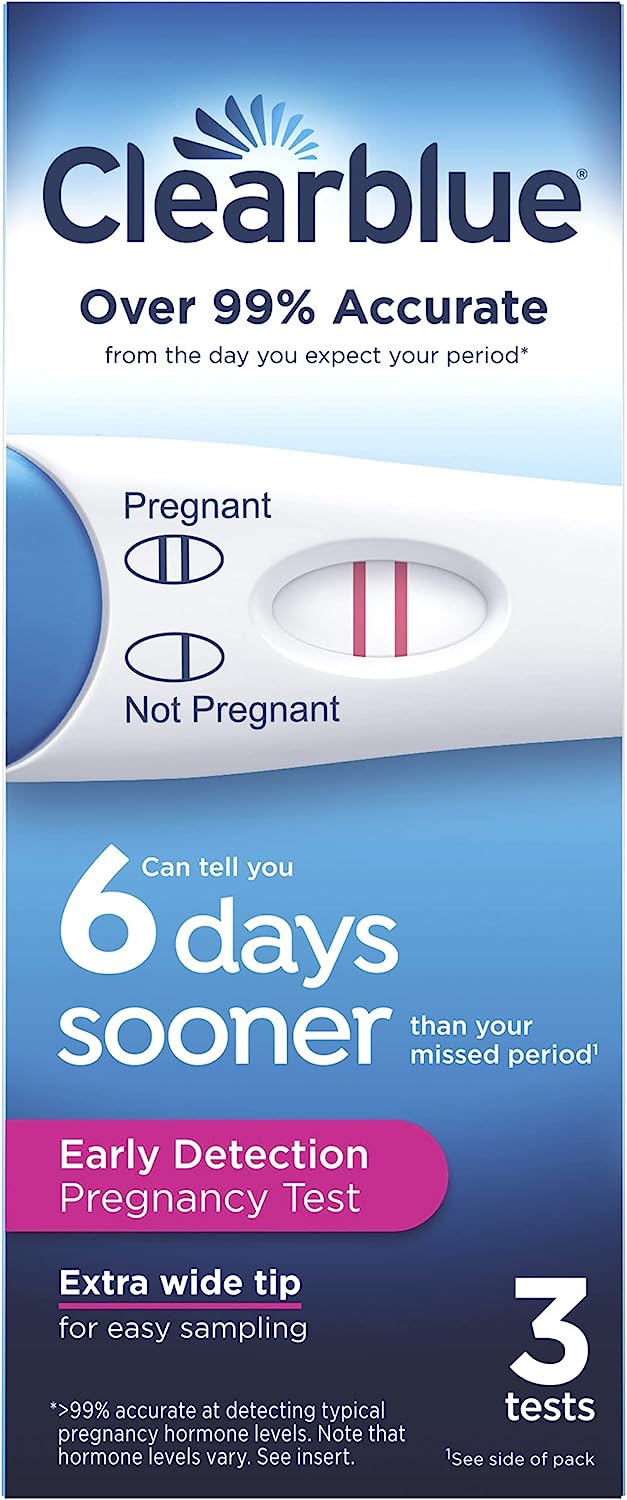 Clearblue Early Detection Pregnancy Test, 3Ct