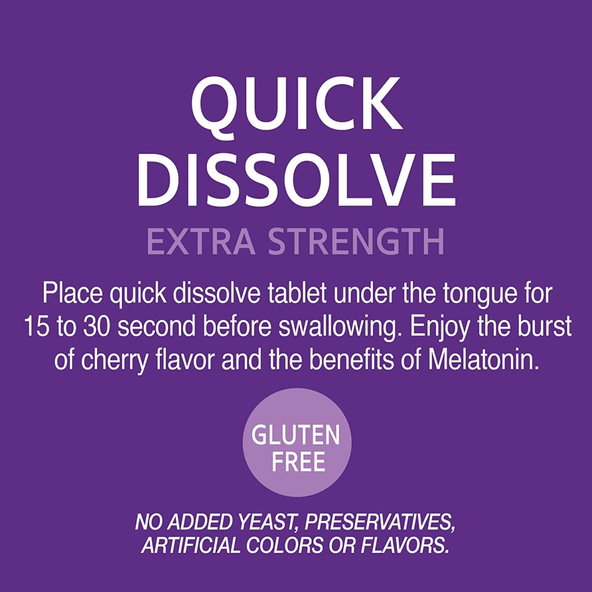 21St Century, Melatonin Quick Dissolve Tablets 10 Mg, White, Cherry, 120 Count