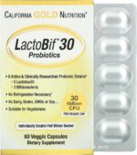 California Gold Nutrition Lactobif Probiotics, 30 Billion CFU, 60 Veggie Capsules