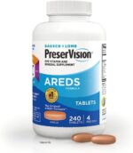 Bausch + Lomb Preservision with Lutein Eye Vitamin & Mineral Supplement, 50 Count Soft Gels