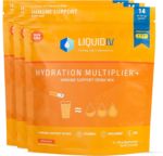 Liquid I.V. Hydration Multiplier + Immune Support, Easy Open Packets, Fresh Tangerine Flavor | 14 Sticks