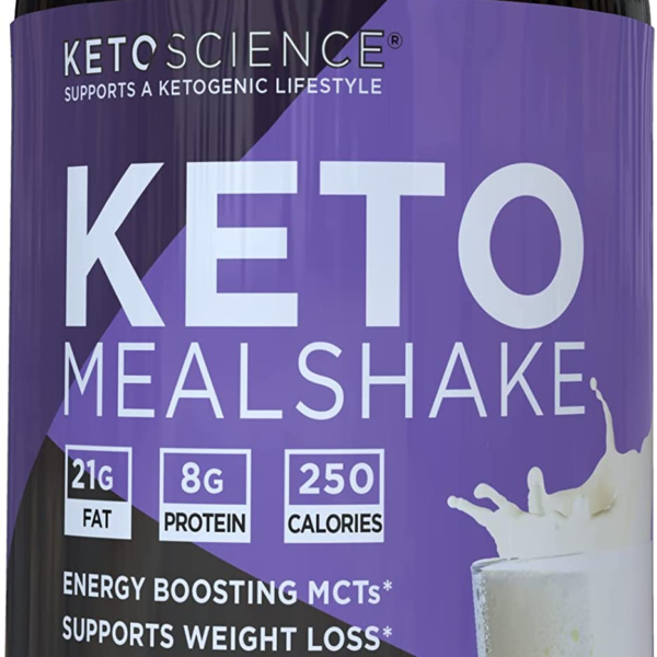 Keto Science Ketogenic Meal Shake Chocolate Dietary Supplement, Rich in Mcts and Protein, Keto and Paleo Friendly, Weight Loss, (14 Servings), 20.7 Oz Packaging May Vary