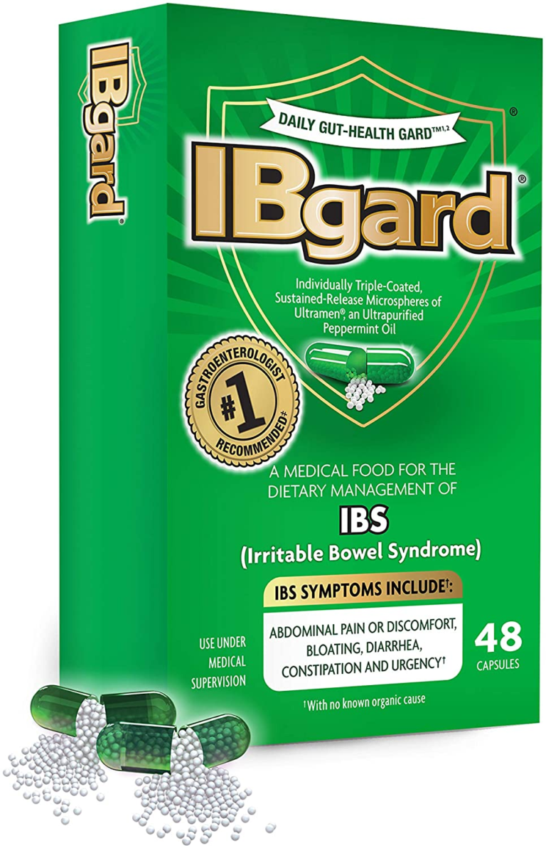 Ibgard Daily Gut Health Support Dietary Supplement, 48 Capsules (Packaging May Vary)