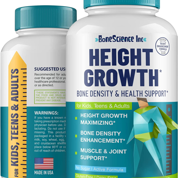 Height Growth Maximizer - Natural Peak Height - Made in USA - Height Pills Bone Growth - Grow Taller Supplement for Adults & Kids - Height Increase Pills - Maximum Height Growth Formula to Get Taller