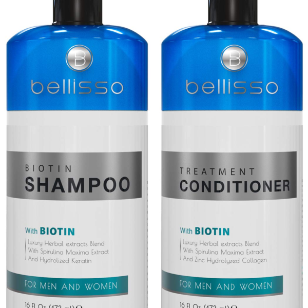 Biotin Shampoo and Conditioner Set for Hair Growth | Thickening Hair Loss Shampoo Treatment | Regrowth Shampoo & Conditioner for Dry Normal Oily & Color Treated Hair