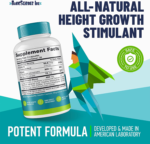 Height Growth Maximizer - Natural Peak Height - Made in USA - Height Pills Bone Growth - Grow Taller Supplement for Adults & Kids - Height Increase Pills - Maximum Height Growth Formula to Get Taller