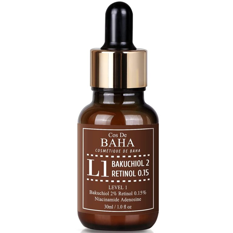 Bakuchiol 2% Serum with Retinol for Face, Anti-Aging, Hyperpigmentation and Acne Flare-Ups, 1 Fl Oz (30Ml) Cos De BAHA