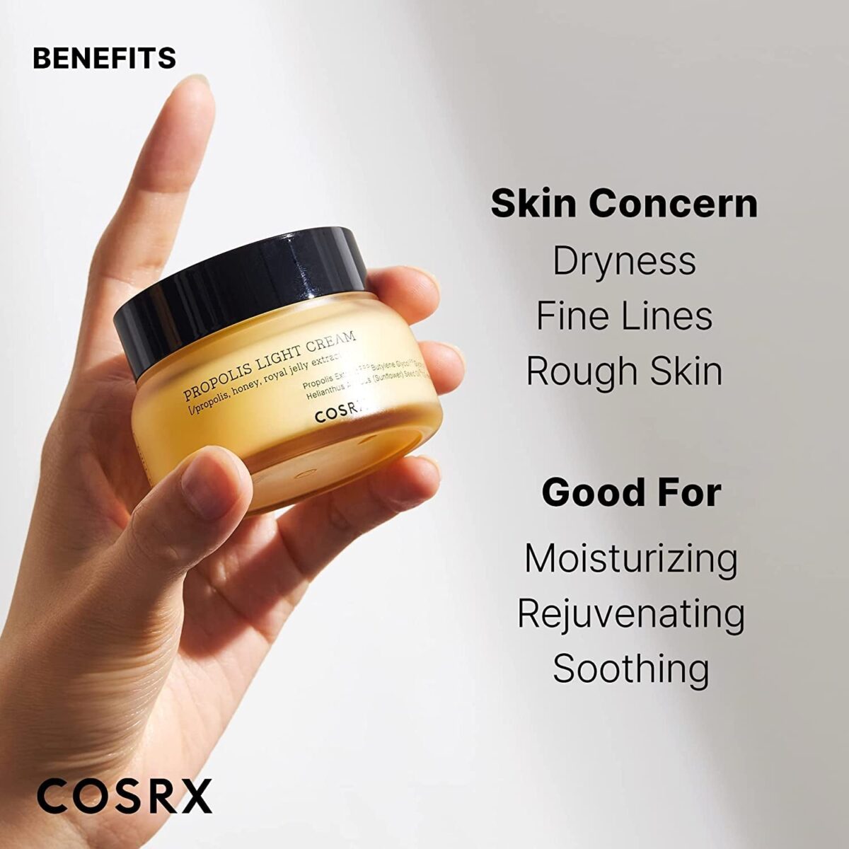 COSRX Cosrx Full Fit Propolis Light Cream, 2.19 Fl.Oz / 65Ml Hydrating Korean Skin Care, Cruelty Free, Paraben Free, 2.19 Ounces