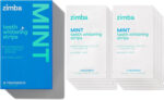 "Zimba Spearmint Fresh Teeth Whitening Strips - Vegan & Enamel Safe! Quick Results for Coffee, Wine, Tobacco, and More! 14-Day Treatment - Experience the Refreshing Power of Spearmint!"