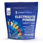 "Revitalize and Replenish with Dr. Berg's Ultimate Keto Electrolytes Powder - Boosted with Pink Himalayan Salt and a Refreshing Raspberry Lemon Twist - 30 Convenient Packets Packed with 1,000mg of Potassium!"