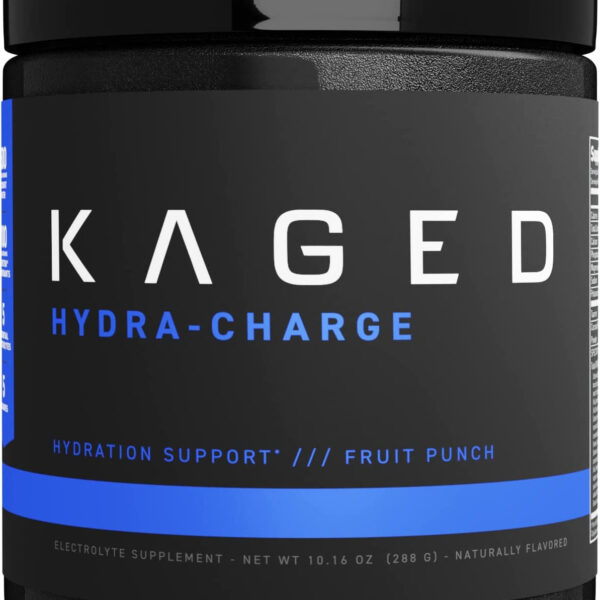 Electrolytes, Kaged Hydra-Charge Premium Electrolyte Powder, Hydration Electrolyte Powder, Pre Workout, Post Workout, Intra Workout, Fruit Punch, 60 Servings