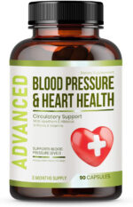 Heart Health Blood Pressure Support Supplement - Support Blood Pressure & Healthy Circularity Naturally with Hawthorn Berry & Hibiscus.Vitamins Pills for Healthy Hypertension (BP) & Healthy Heart.